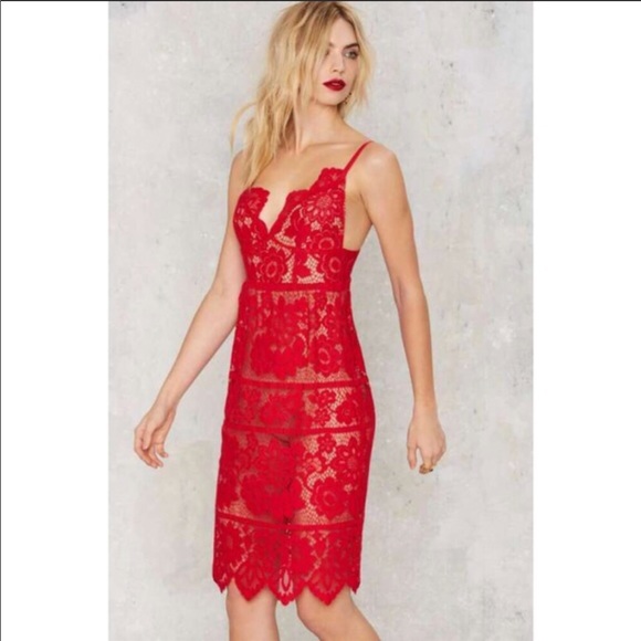 New condition worn once to event FL&L red lace SOLD! - Picture 6 of 7